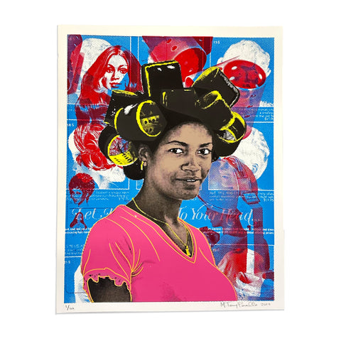 Doña con Rolo 2023 (19x24 PRINT)
