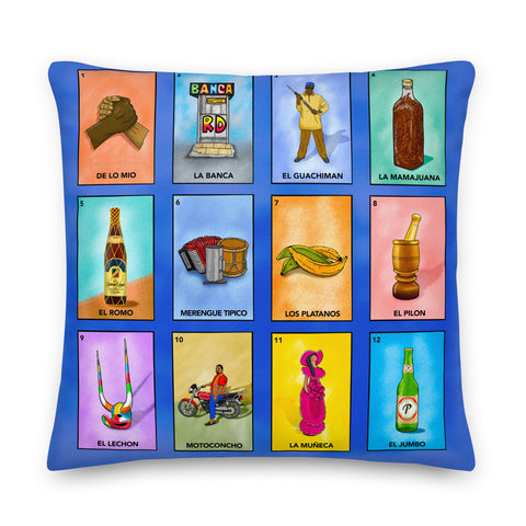 LOTERIA DOMINICANA 22x22 PILLOW