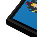 WONDER WOMAN CON ROLOS 16x20 FRAMED CANVAS