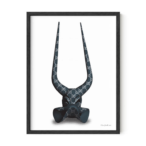 LECHON LUXURY GG (BLK/SILVER) 19x24 PRINT